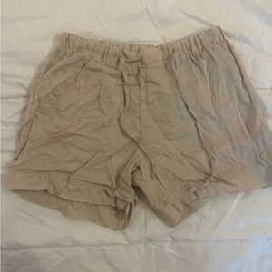 Intimissimi The pure linen plain-weave linen shorts in beige rope